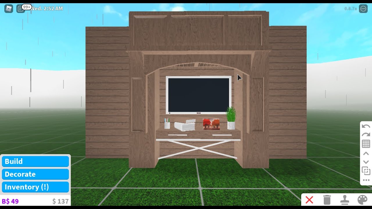 Bloxburg Living Room Build Hack | Roblox - YouTube