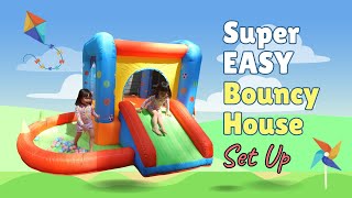 Super Easy Bounce House Set Up | Step4Fun Inflatable Indoor/Outdoor Bounce House