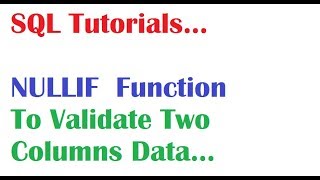 SQL Tutorial for beginners : What is NULLIF Function in Oracle