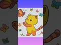 Butterfly song for kids #butterfly #cat #kitty #kitten #coloring #easy #drawing #youtubeshorts