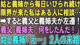 【スカッとする話】姑と義姉から毎日いびられ続け限界が来た私はある人に相談…➡すると義父と義姉夫が左遷！義父・義姉夫「何をしたんだ！」姑と義姉「え…」2人の末路