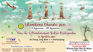 Hari - 6  Di Zang Jing Bab 1  13 Agt 2021 19.30