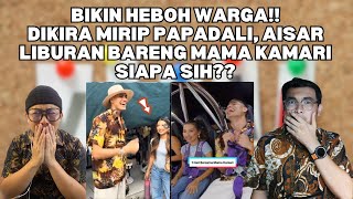 Bikin heboh warga!!dikira mirip papadali, aisar liburan bareng MAMA KAMARI siapa sih??