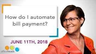 How do I automate bill payment?