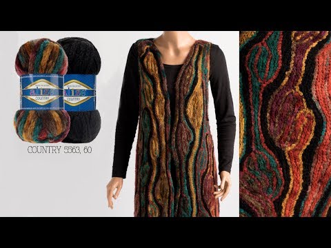Alize Country ve Özel Bir Teknik ile Yelek Yapımı-Vest with a Special Technique Using Country Alize Country ve Özel Bir Teknik ile Yelek Yapımı-Vest with a Special Technique Using Country