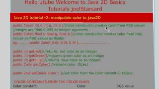 java2D tutorial -2 part 1