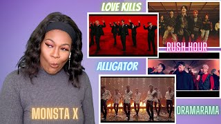 MONSTA X - Dramarama, Alligator, Love Killa, Rush Hour [Reaction]