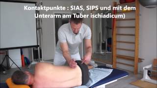 Oszilliernde Korrektur eines Ilium anterior nach posterior