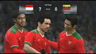 Pesta Goollll... | Indonesia U 19 vs Venezuela | PES 2017