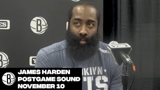 James Harden | Postgame Sound | 11/10/21