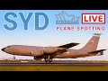 🔴 LIVE Plane-Spotting + Special KC-135 movement @ Sydney Airport YSSY/SYD with Kurt + ATC 🔴