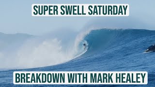 Mark Healey Breaks Down Super Swell Saturday, BIGGEST SWELL OF THE YEAR!