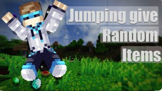 Minecraft || Minecraft But jumping give you random item || credit-mrgamingisop || Addon