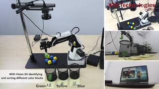 Robot Magician with Vision Kit recognition for color image shape \u0026 handling application system