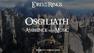 Lord Of The Rings | Osgiliath | Rain \u0026 Thunder with Music | 3 Hours