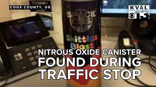Deputy finds nitrous oxide canister during traffic stop
