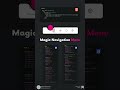 Magic Navigation Menu