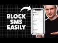 How To Block Sms Messages On iPhone 2026 (Step-By-Step Tutorial)