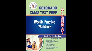 📘Colorado CMAS Algebra 1 Test Prep Workbook Volume 2 | Book Preview