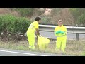 Apareix el cos d’un home atropellat a la mitjana de l’autopista AP-7 a l’Aldea