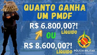 Quanto ganha um Soldado da PMDF?