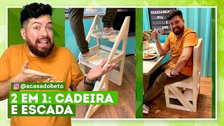 Cadeira que vira escada: DIY passo a passo com Beto Nóbrega