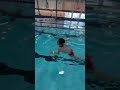 Toddler Swimming Laps in Deep End of Pool | 3-Years-Old #shorts #learning