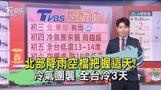 北部降雨空檔把握這天! 冷氣團襲 全台冷3天｜TVBS新聞