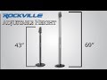 Rockville RVMIC4 Round-Base Microphone Stand With Quick Release Hand Clutch