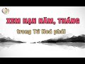 Tính hạn năm, tháng theo Tứ Hoá Phái