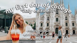 first day of college vlog!! *italy edition*