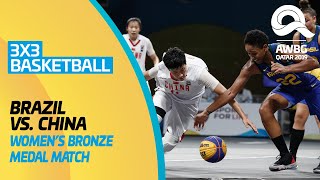 3x3 Basketball - Brazil vs China | Women's Bronze Medal Match | ANOC World Beach Games Qatar 2019