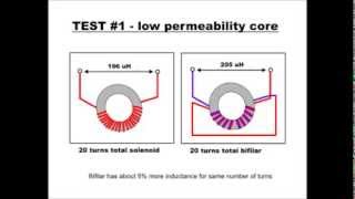 bifilar vs solenoid inductors