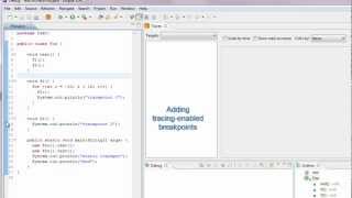 Visual Tracing for the Eclipse Java Debugger
