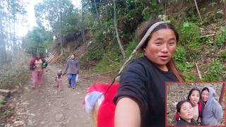 jina rai enjoying time with friends in the village || life in rural Nepal ||@shepherdlifeofnepal