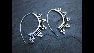 New Sterling Silver Hoops Earrings Models || Artificial hoops earrings for college girls New Sterling Silver Hoops Earrings Models || Artificial hoops earrings for college girls