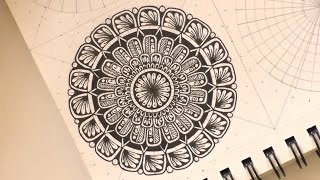 Simple mandala art for beginners || How to draw a MANDALA ART for beginners || Mandala drawing