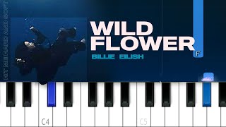 Billie Eilish - WILDFLOWER | Piano Tutorial
