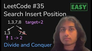 Search Insert Position - Binary Search | LeetCode 35 Python [Easy]