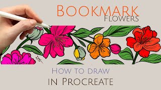 DIY bookmark step by step in Procreate | DIY crafts for school | Download ready-made postcard