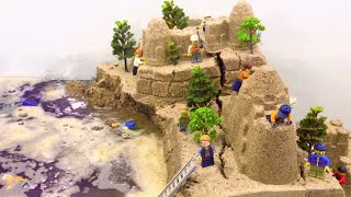 Sand Castle Destruction - LEGO Dam Breach Experiment