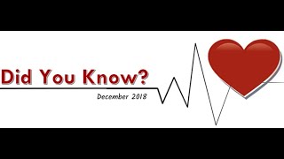 AED Brands | Did You Know | Dec 2018