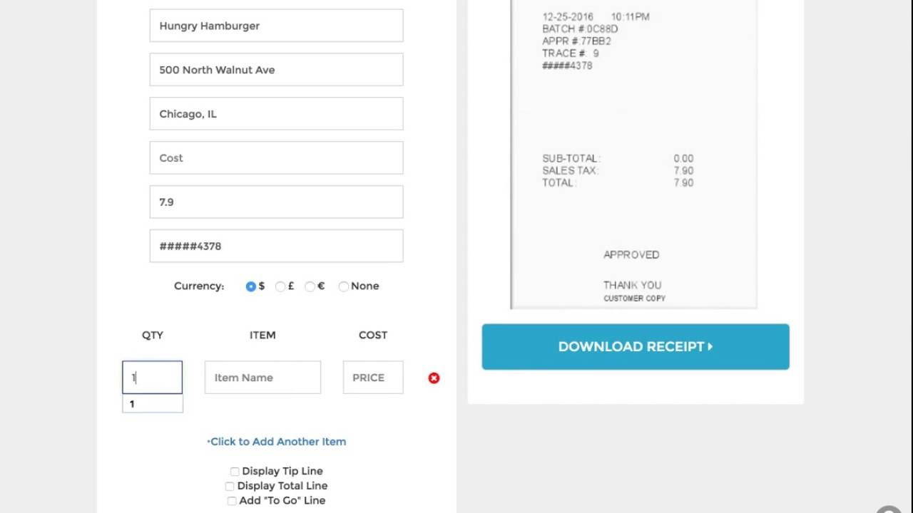 Stockx Receipt Template