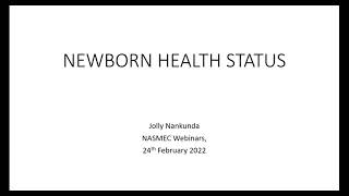 Essential Newborn Care Webinar Recording, Thur 24th February 2022.