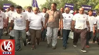 Minister Laxma Reddy Launches Walk To Support Arthritis Awareness Rally In Hyderabad | V6 News