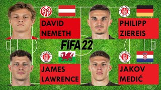 David Nemeth vs Fc St. Pauli Centre Backs (Philipp Ziereis,James Lawrence,Jakov Medić)FIFA22 Compare