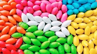 Rainbow Satisfying Video | Magic Mixing Candy ASMR in children candy with Slime M&M's & Skittles #7