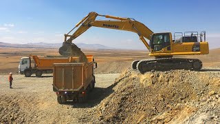 Komatsu PC450LC-8 Bir saatlik Kamyon Yüklemesi