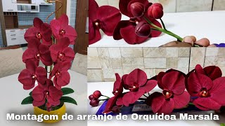 como fazer montagem de Orquídeas