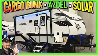 Cargo Bunk Mini Camper with Azdel \u0026 Solar! 2025 Jayco Jay Feather Micro 171BH Travel Trailer